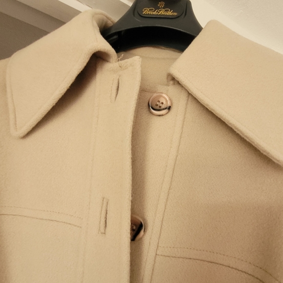 Vintage Sakowitz Cashmere Button Coat with Self Tie - Picture 3 of 14